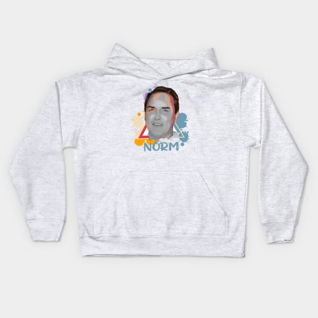 Norm macdonald Kids Hoodie by Creation Cartoon